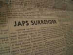 1945年5月7日新聞「ヨーロッパ戦線終結」+ ページ欠品新聞45年8月「日本降伏」